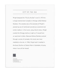 HausOfRex Frank Lloyd Wright Gold Foil Puzzle: City By The Sea, 1000 Pcs.