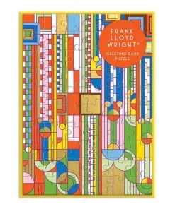 HausOfRex Frank Lloyd Wright Greeting Card Puzzle: Saguaro Forms & Cactus Flowers