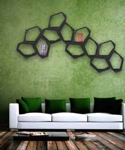 HausOfRex HIVE Modular Shelving Cell, OPEN BLACK