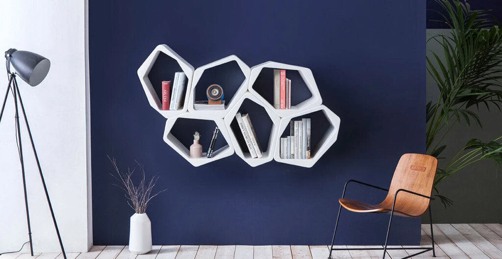 HausOfRex HIVE Modular Shelving Cell, OPEN WHITE Living 5 HausOfRex HIVE Modular Shelving Cell, OPEN WHITE Living