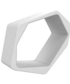 HausOfRex HIVE Modular Shelving Cell, OPEN WHITE Living