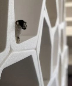 HausOfRex Living HIVE Modular Shelving Cell, CLOSED WHITE