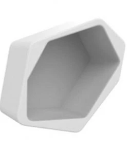 HausOfRex Living HIVE Modular Shelving Cell, CLOSED WHITE