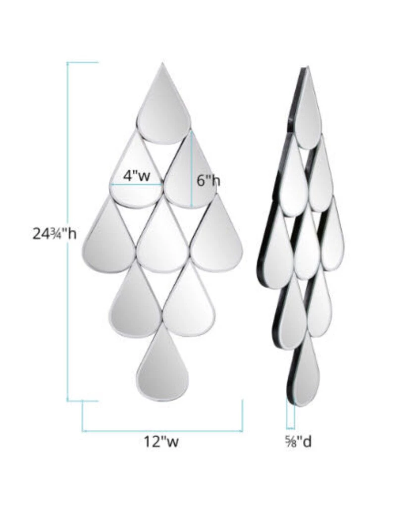 HausOfRex Diamond Drops Mirror Living 5 HausOfRex Diamond Drops Mirror Living