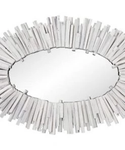HausOfRex White Witch Whitewash Oval Mirror