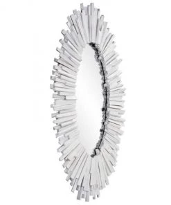 HausOfRex White Witch Whitewash Oval Mirror