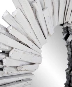 HausOfRex White Witch Whitewash Oval Mirror