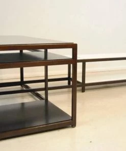 HausOfRex Edward Wormley For Dunbar Interlocking Table 5402/5403 With Mircata (c. 1954)