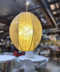 HausOfRex Lighting Beige Vintage String Pendant Lamps (Pair)