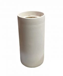 HausOfRex Looking Playing Loving Gainey Matte White Cylinder Pot