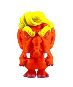 HausOfRex Trunk The Orange Elephant By Ron English Vinyl Art Figure, 2018 Looking Playing Loving