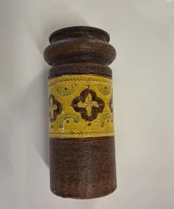 HausOfRex Bitossi Rosenthal Netter Ceramic " Carta Florentins" C1970sVase Looking Playing Loving