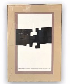 HausOfRex Eduardo Chillida 1980 Guggenheim Poster, Framed Looking Playing Loving