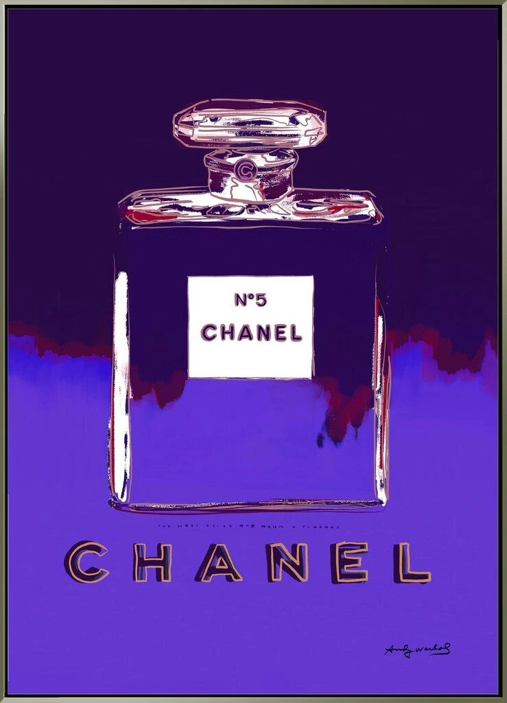 HausOfRex Andy Warhol Chanel No5 On Canvas W 41.5 H 60" 1 HausOfRex Andy Warhol Chanel No5 On Canvas W 41.5 H 60"