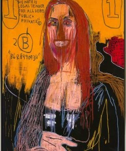 HausOfRex Basquiat Mona Lisa On Canvas W 41.5 X H 60"