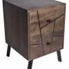 HausOfRex Sleeping Context Nightstand Solid Walnut Mango Wood W/2 Drawers 16" X 18" X 24.5'