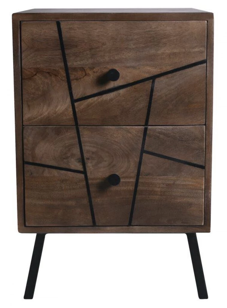 HausOfRex Sleeping Context Nightstand Solid Walnut Mango Wood W/2 Drawers 16" X 18" X 24.5' 2 HausOfRex Sleeping Context Nightstand Solid Walnut Mango Wood W/2 Drawers 16" X 18" X 24.5'