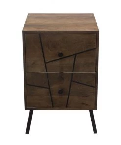HausOfRex Sleeping Context Nightstand Solid Walnut Mango Wood W/2 Drawers 16" X 18" X 24.5' 5 HausOfRex Sleeping Context Nightstand Solid Walnut Mango Wood W/2 Drawers 16
