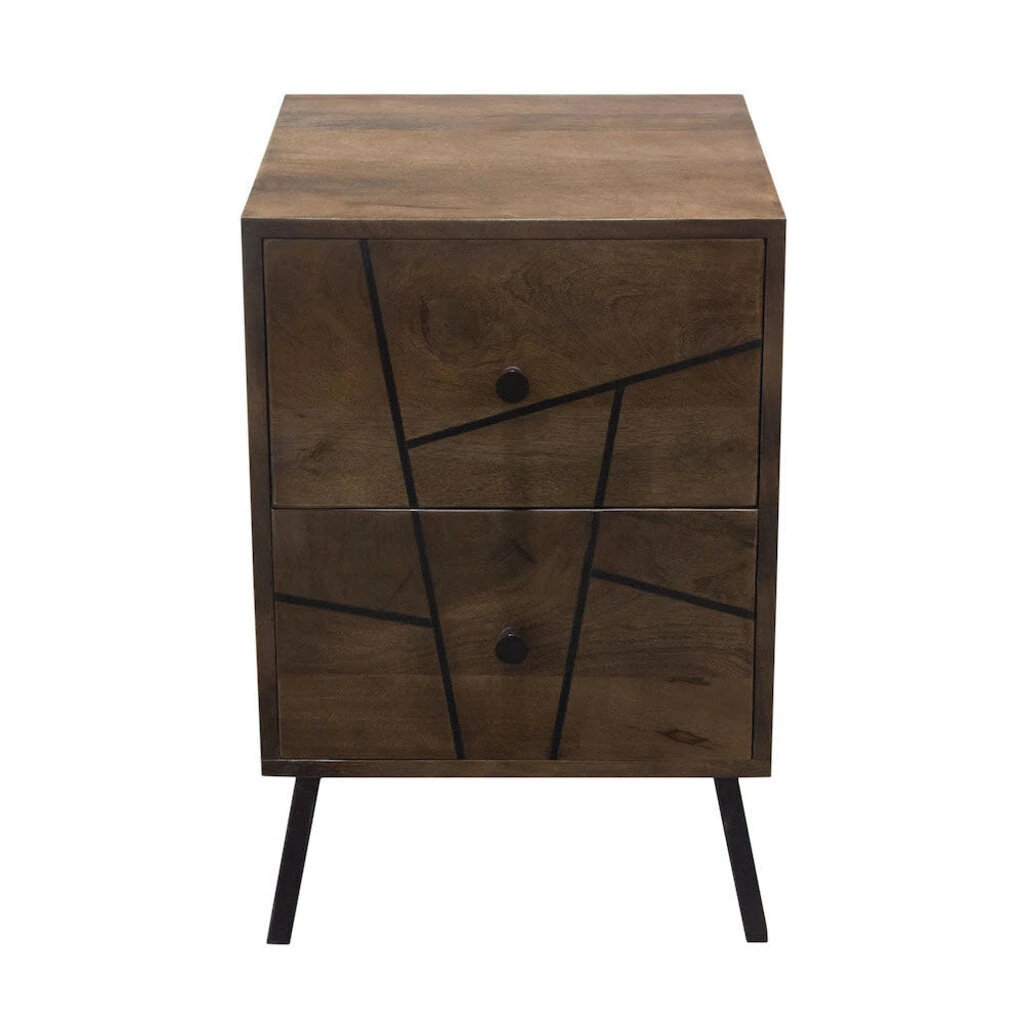 HausOfRex Sleeping Context Nightstand Solid Walnut Mango Wood W/2 Drawers 16" X 18" X 24.5' 3 HausOfRex Sleeping Context Nightstand Solid Walnut Mango Wood W/2 Drawers 16" X 18" X 24.5'