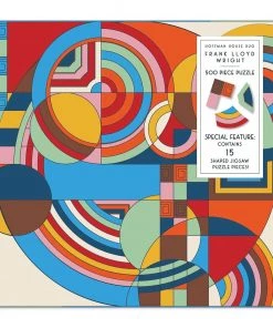 HausOfRex Looking Playing Loving Frank Lloyd Wright Hoffman House Rug Jigsaw 500 Pcs.