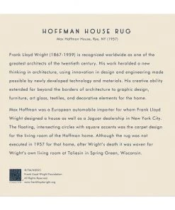 HausOfRex Looking Playing Loving Frank Lloyd Wright Hoffman House Rug Jigsaw 500 Pcs.