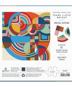 HausOfRex Looking Playing Loving Frank Lloyd Wright Hoffman House Rug Jigsaw 500 Pcs.