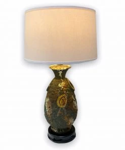 HausOfRex Lighting Italian Volcanic Lamp With Greek Hoplite By Italo Casini, C. 1930s