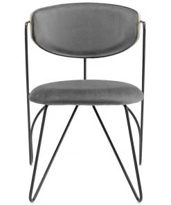 HausOfRex Grapheme Black Frame Dining In Grey