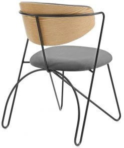 HausOfRex Grapheme Black Frame Dining In Grey