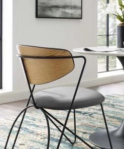 HausOfRex Grapheme Black Frame Dining In Grey