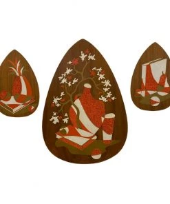 HausOfRex 1960's Illinois Molding Co. Acrylic Popcorn Wall Bel Art Style Set Of 3