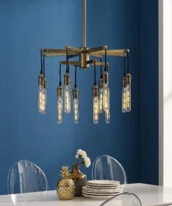 HausOfRex Nautilus Aged-Brass Chandelier