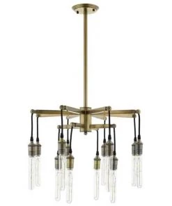 HausOfRex Nautilus Aged-Brass Chandelier