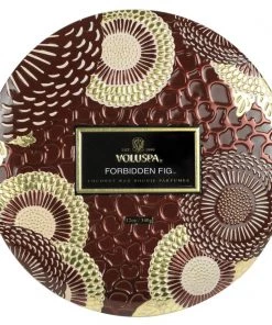 HausOfRex Looking Playing Loving Voluspa FORBIDDEN FIG 12oz 3 Wick Tin