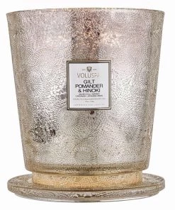 HausOfRex Looking Playing Loving Voluspa Gilt Pomander & Hinoki 5 Wick Hearth Candle 5 HausOfRex Looking Playing Loving Voluspa Gilt Pomander & Hinoki 5 Wick Hearth Candle
