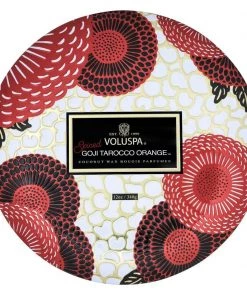 HausOfRex Voluspa Spiced Goji 3 Wick Candle Tin