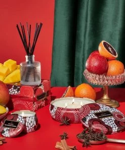 HausOfRex Voluspa Spiced Goji 3 Wick Candle Tin