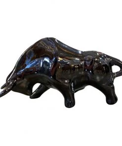 HausOfRex Italian Ceramic Bull Looking Playing Loving