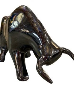 HausOfRex Italian Ceramic Bull Looking Playing Loving