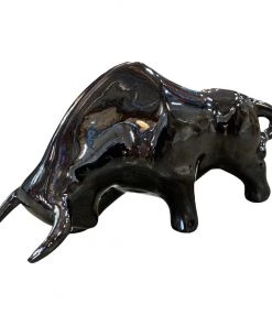 HausOfRex Italian Ceramic Bull Looking Playing Loving 5 HausOfRex Italian Ceramic Bull Looking Playing Loving
