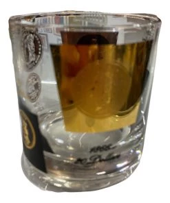 HausOfRex Mid Century Gold Coin Old Fashioned Glasses