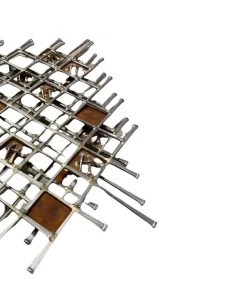 HausOfRex Looking Playing Loving R Schmidt Brutalist Nail Wall Sculpture