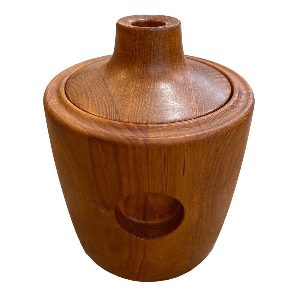 HausOfRex Looking Playing Loving Georg Jensen Danish Modern Teak Ice Bucket 2 HausOfRex Looking Playing Loving Georg Jensen Danish Modern Teak Ice Bucket