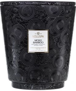 HausOfRex Looking Playing Loving Voluspa Moso Bamboo 5 Wick Hearth Candle