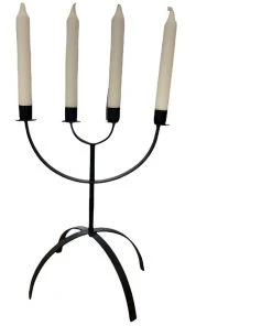 HausOfRex Looking Playing Loving Mid Century Modern Metal Candelabra