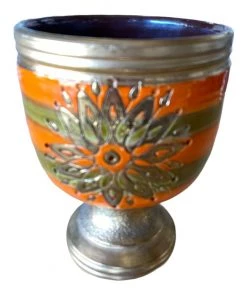 HausOfRex Bitossi-Netter Orange Sunburst Vase