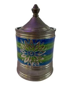 HausOfRex Bitossi-Netter Blue Green Covered Jardinare