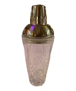 HausOfRex Cut Crystal And Chrome Cocktail Shaker