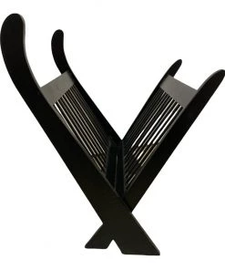 HausOfRex Looking Playing Loving Mid Century Magazine Or Record Rack In Black