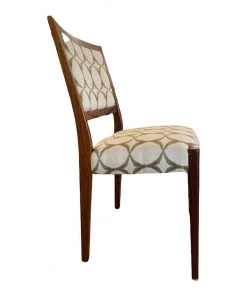HausOfRex Danish Modern Denmark SOLID ROSEWOOD Dining Chairs (6) - Restored And Reupholstered In Knoll Textile